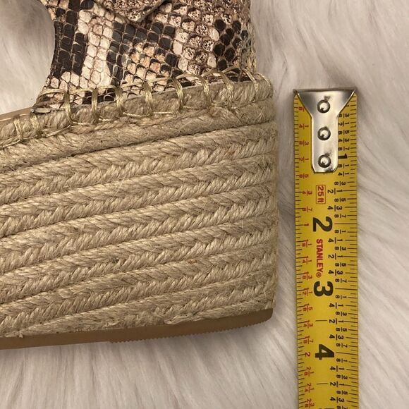 Coconuts by Matisse Flirty Brown Tan Animal Print Wedge Platform Sandals Shoes - Picture 7 of 9